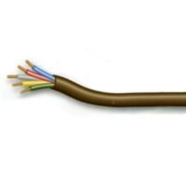 Southwire 553056607 Thermostat Wire, 250 ft L, 18 AWG, PVC Sheath, Brown Sheath, Southwire, Mfr#: 553056607